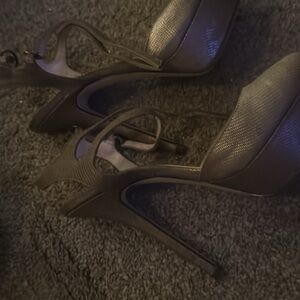 Steve Madden Textured Black Stilettos